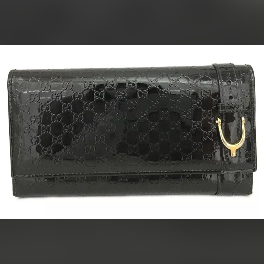 Gucci Black Embossed Women's Wallet